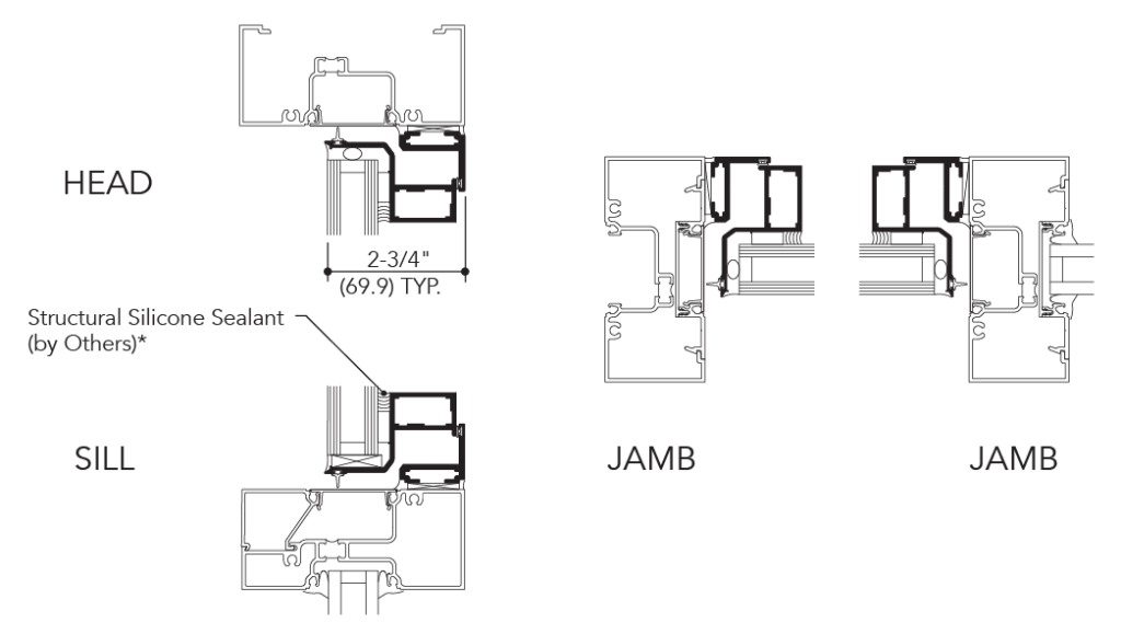 Glassvent Windows for storefront framing